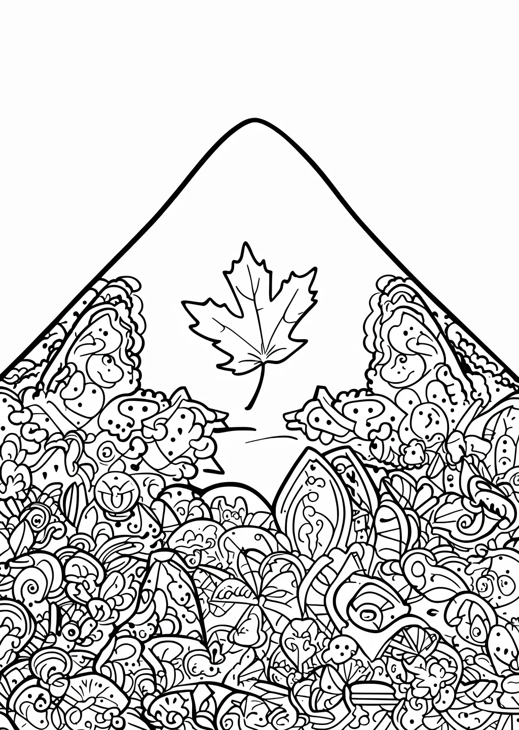 Autumn Wind Coloring Page