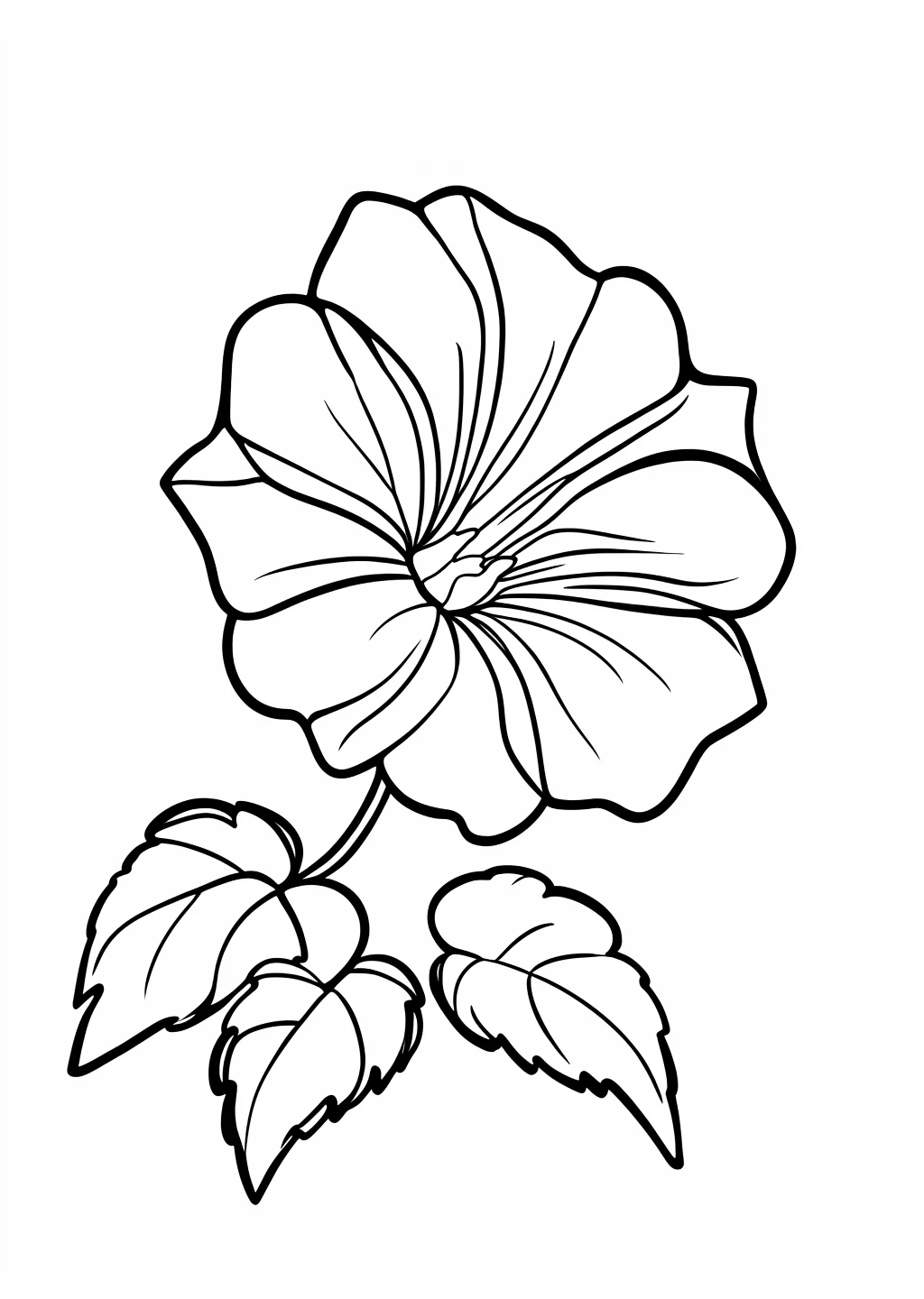 Morning Glory Coloring Page