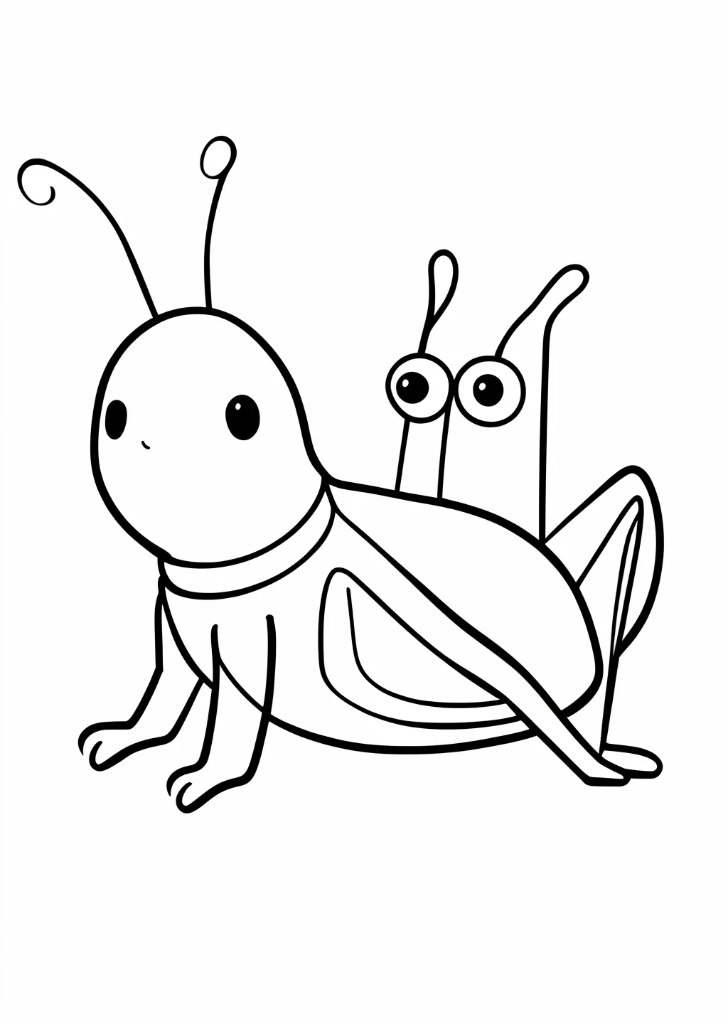 Grasshopper Coloring Page