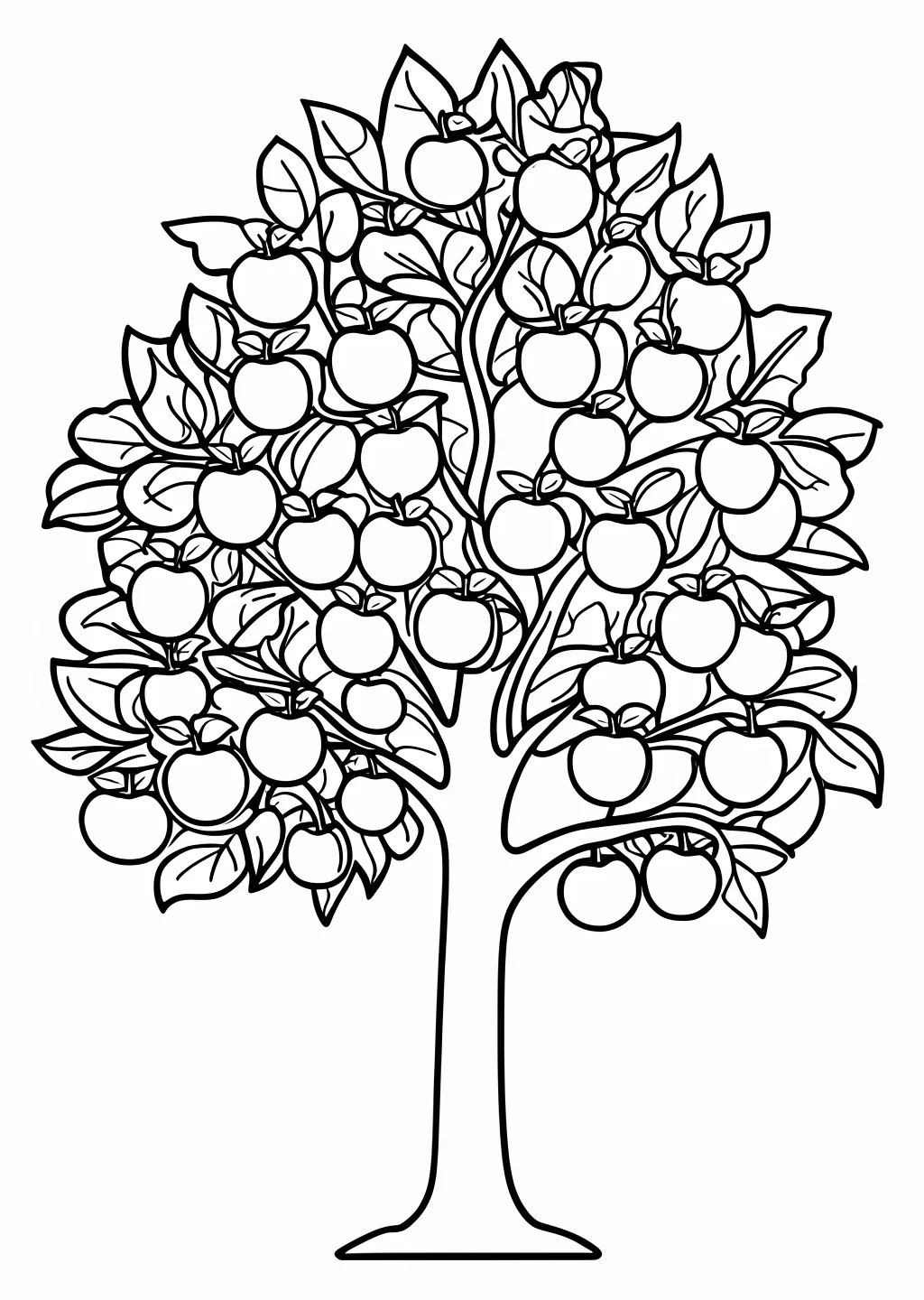 Apple Tree Coloring Page