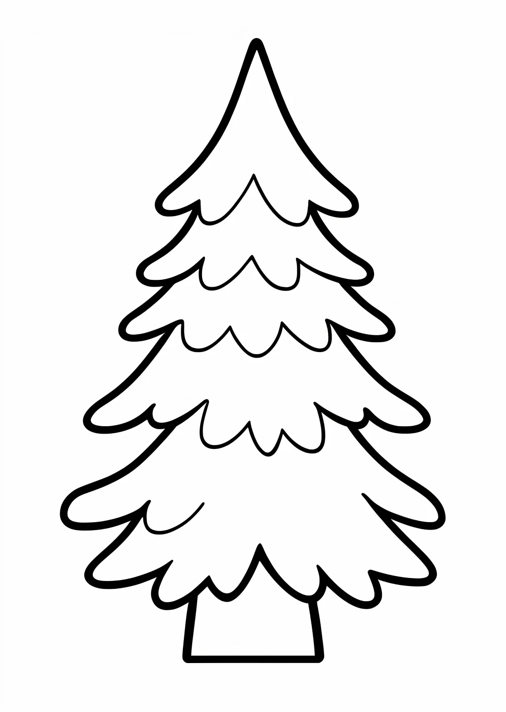Fir Tree Coloring Page