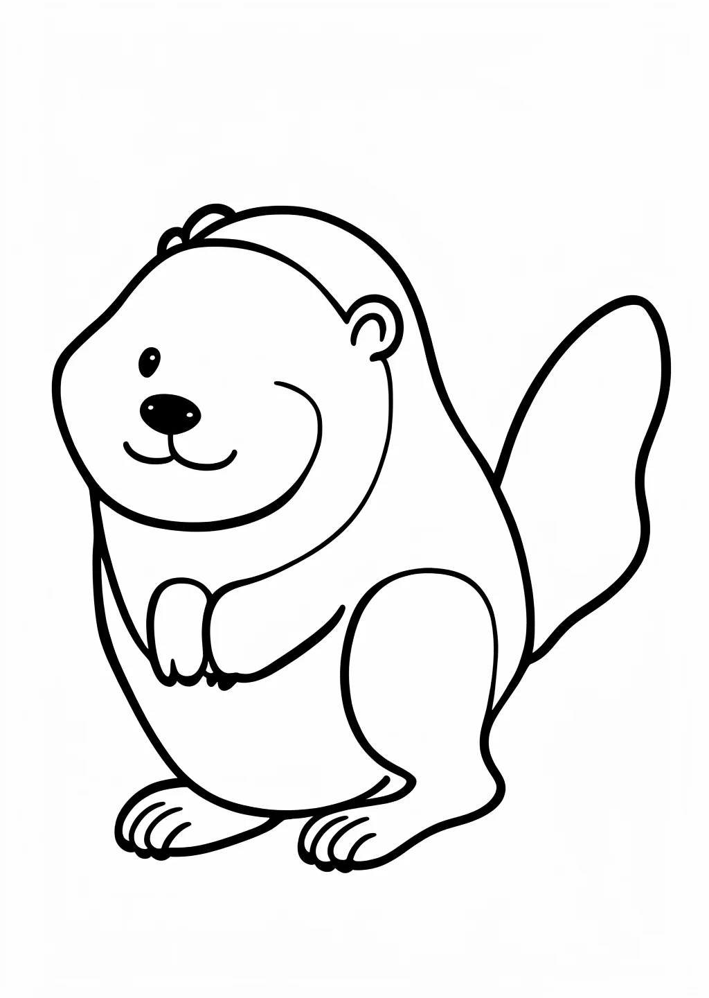 Beaver Coloring Page