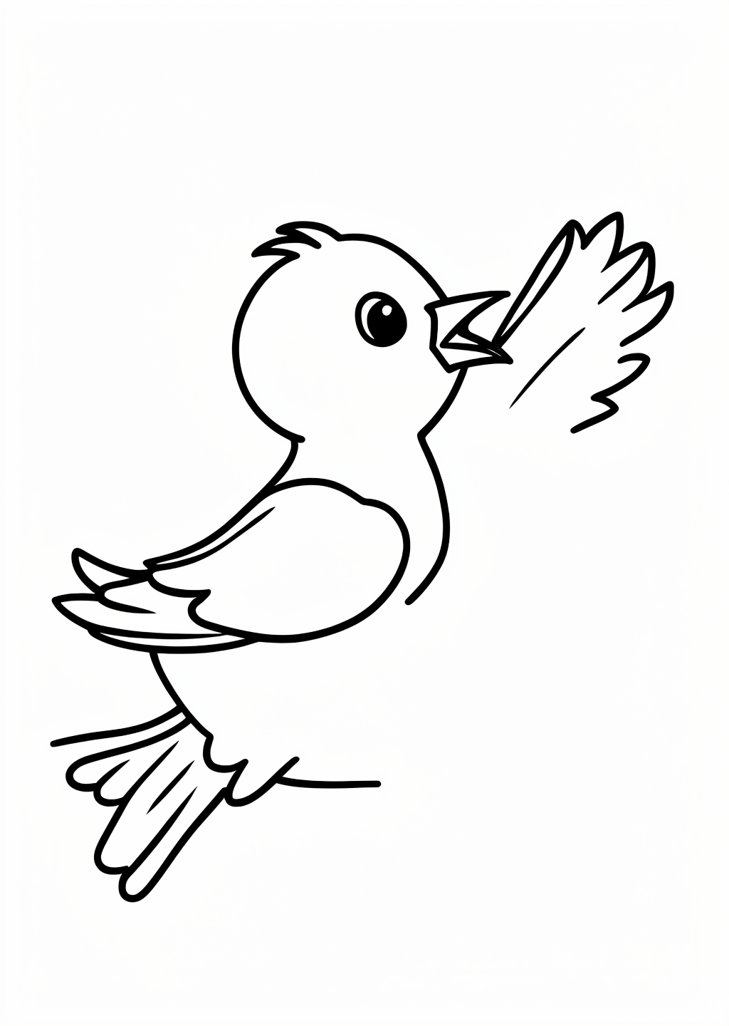 Canary Coloring Page – line art