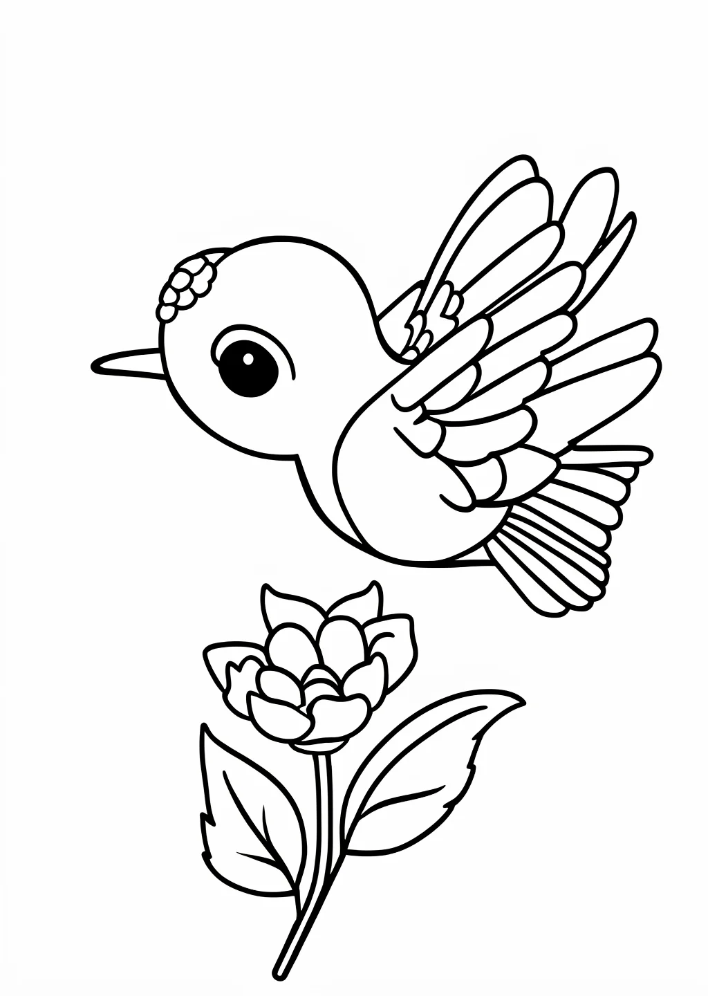 Hummingbird Coloring Page