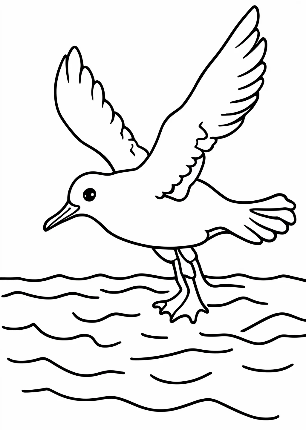Seagull Coloring Page
