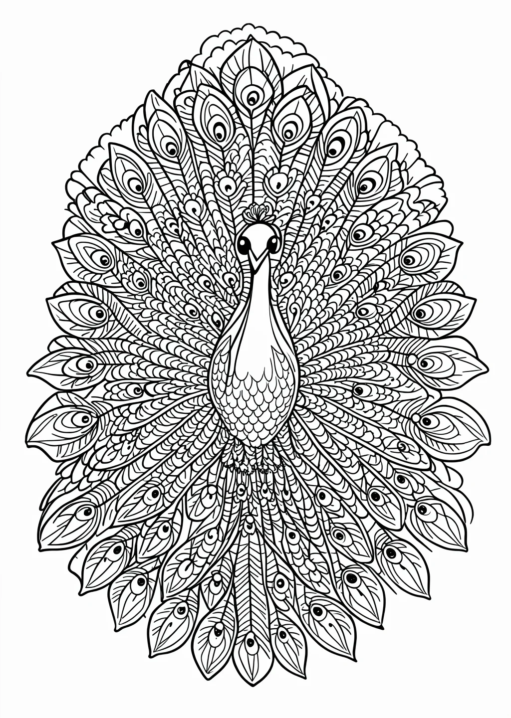 Peacock Coloring Page