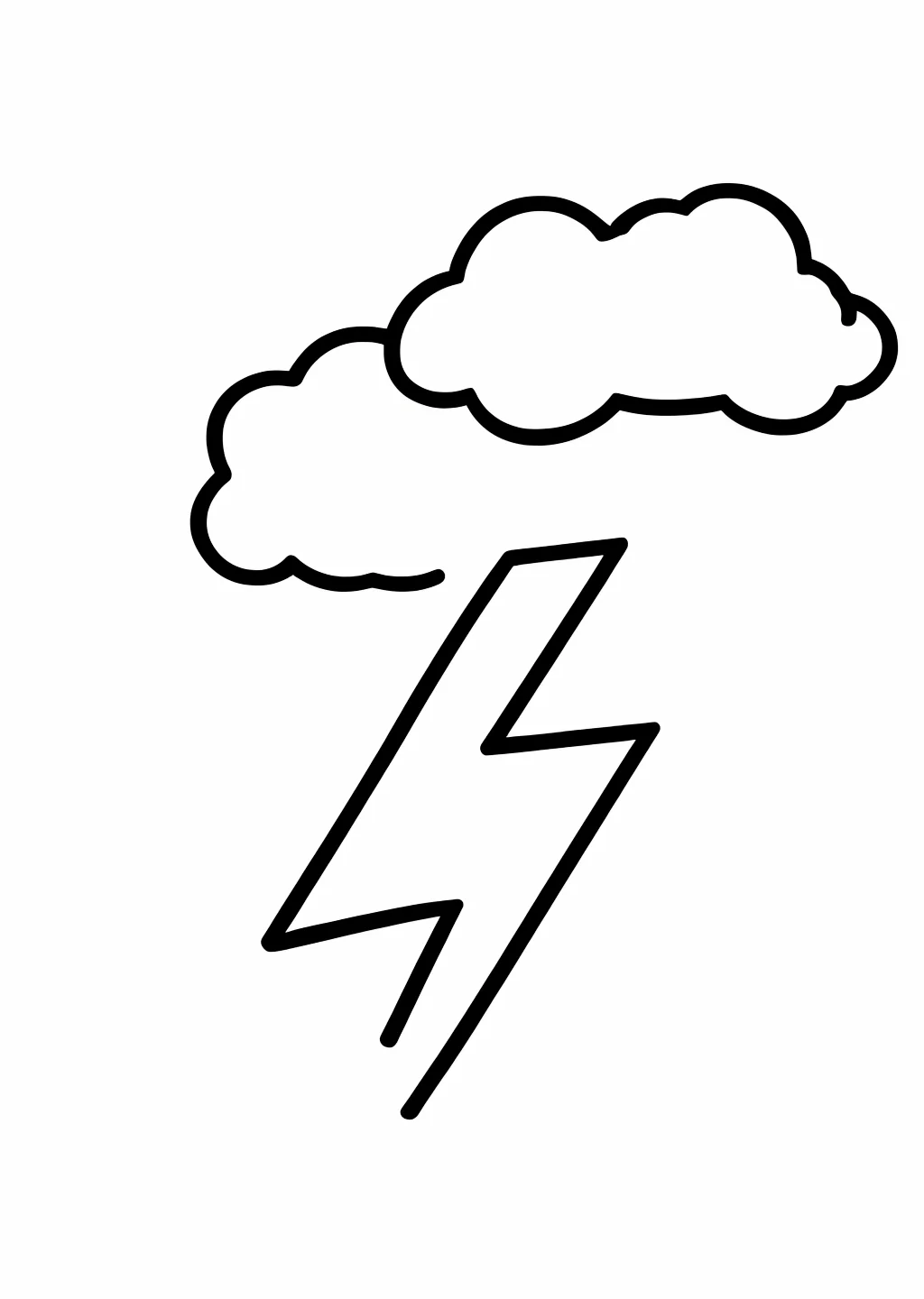 Lightning Coloring Page