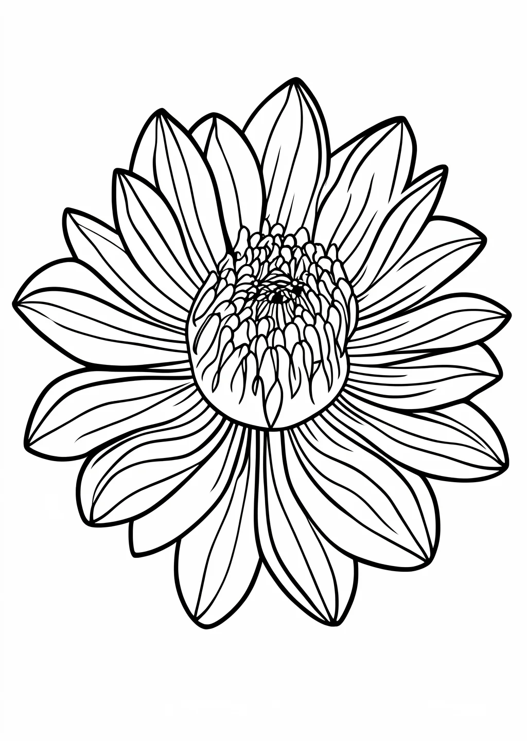 Anemone Flower Coloring Page