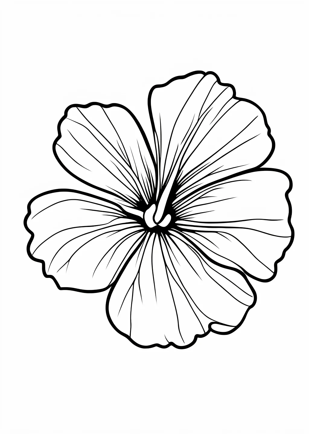 Hibiscus Coloring Page