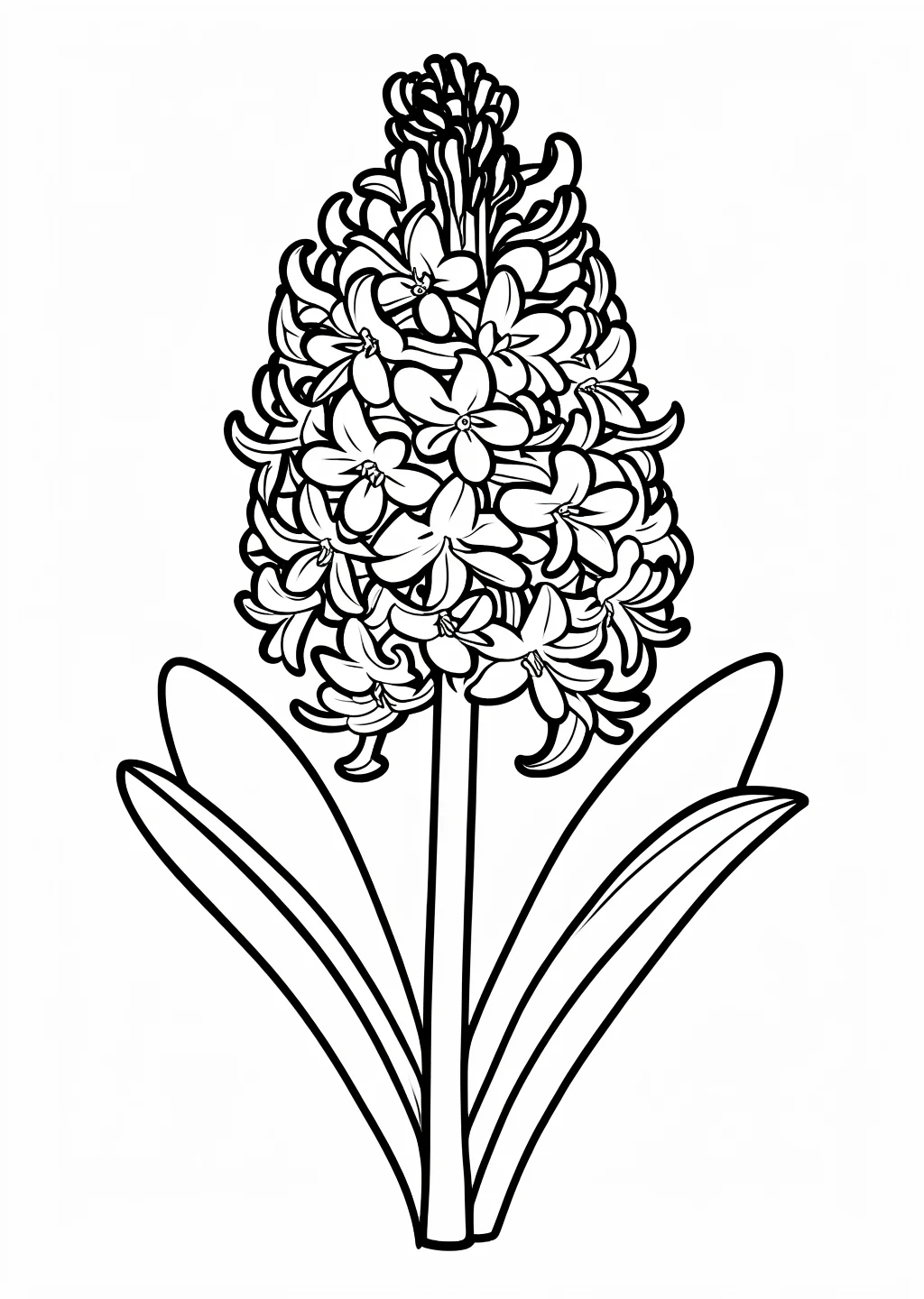 Hyacinth Coloring Page