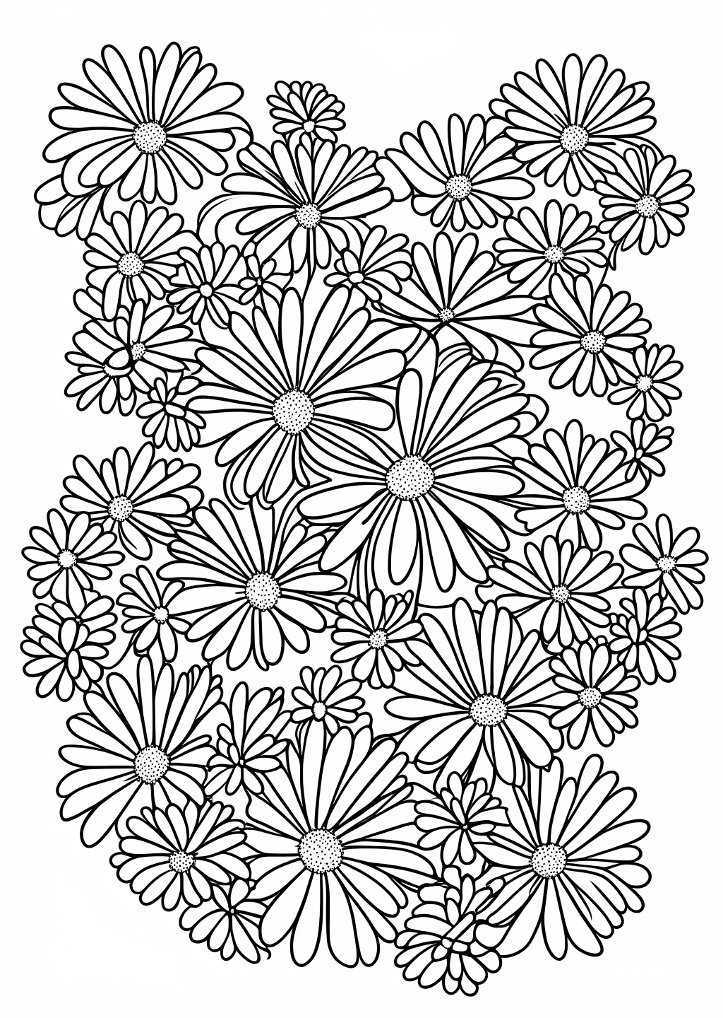 Chamomile Coloring Page – line art