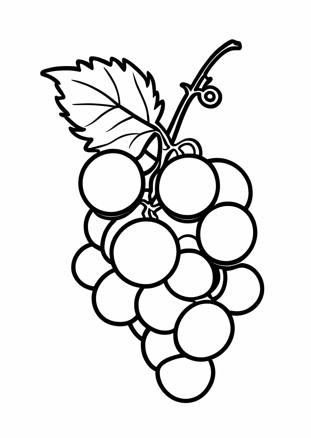 Grape Coloring Page