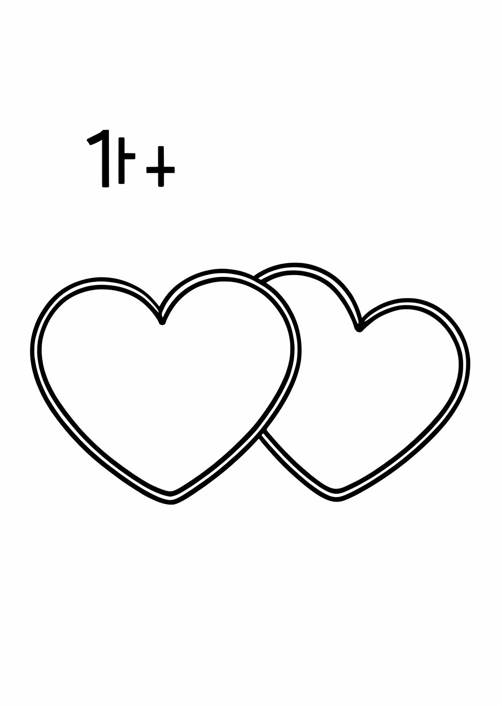Counting 1-1 Coloring Page – line art