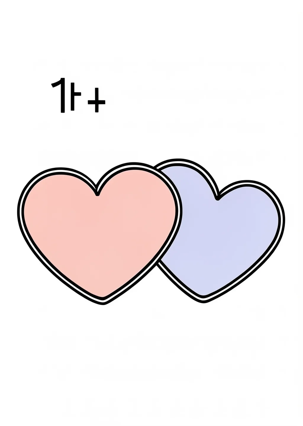 Counting 1-1 Coloring Page – colored example