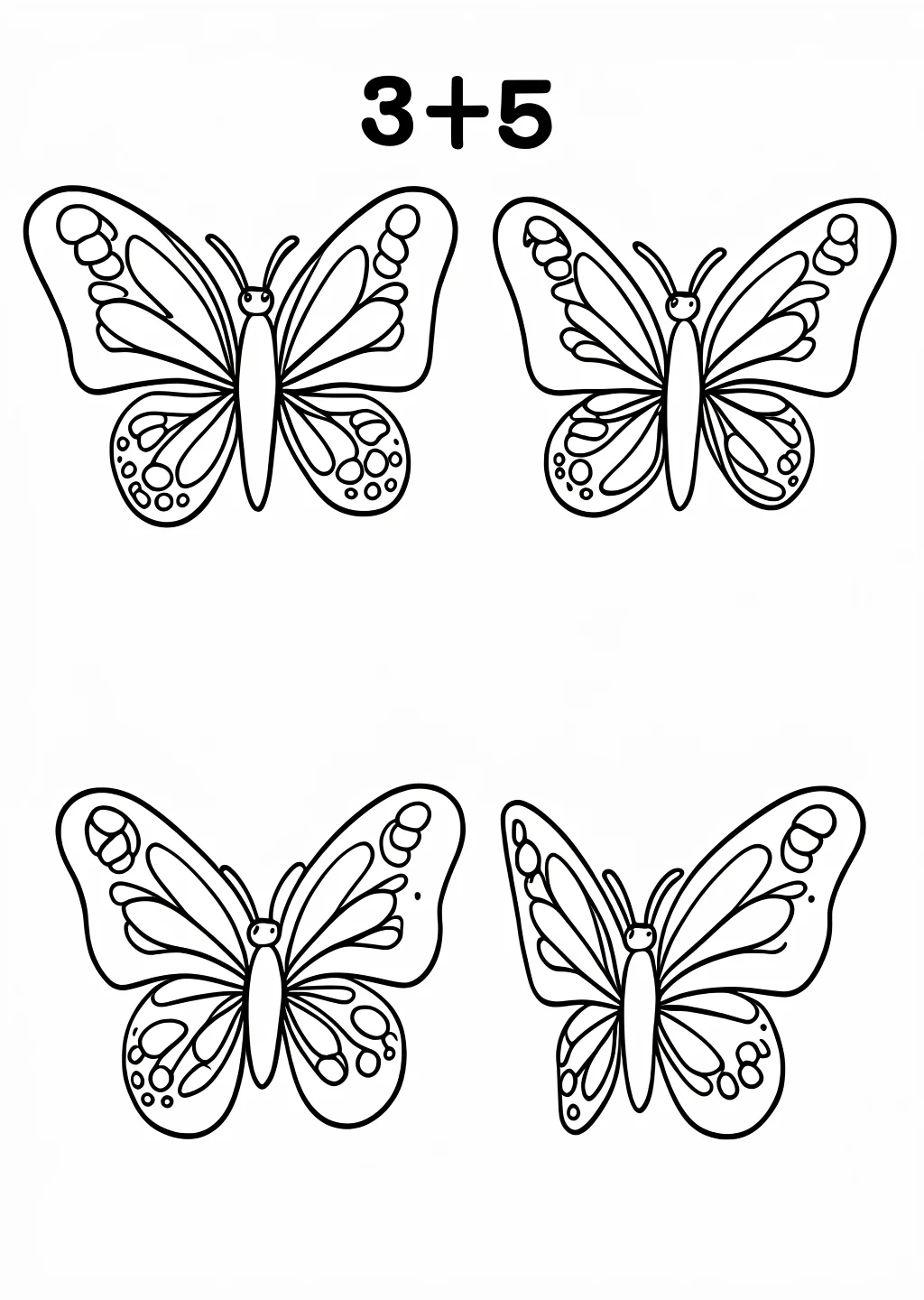 Counting 3-5 Coloring Page