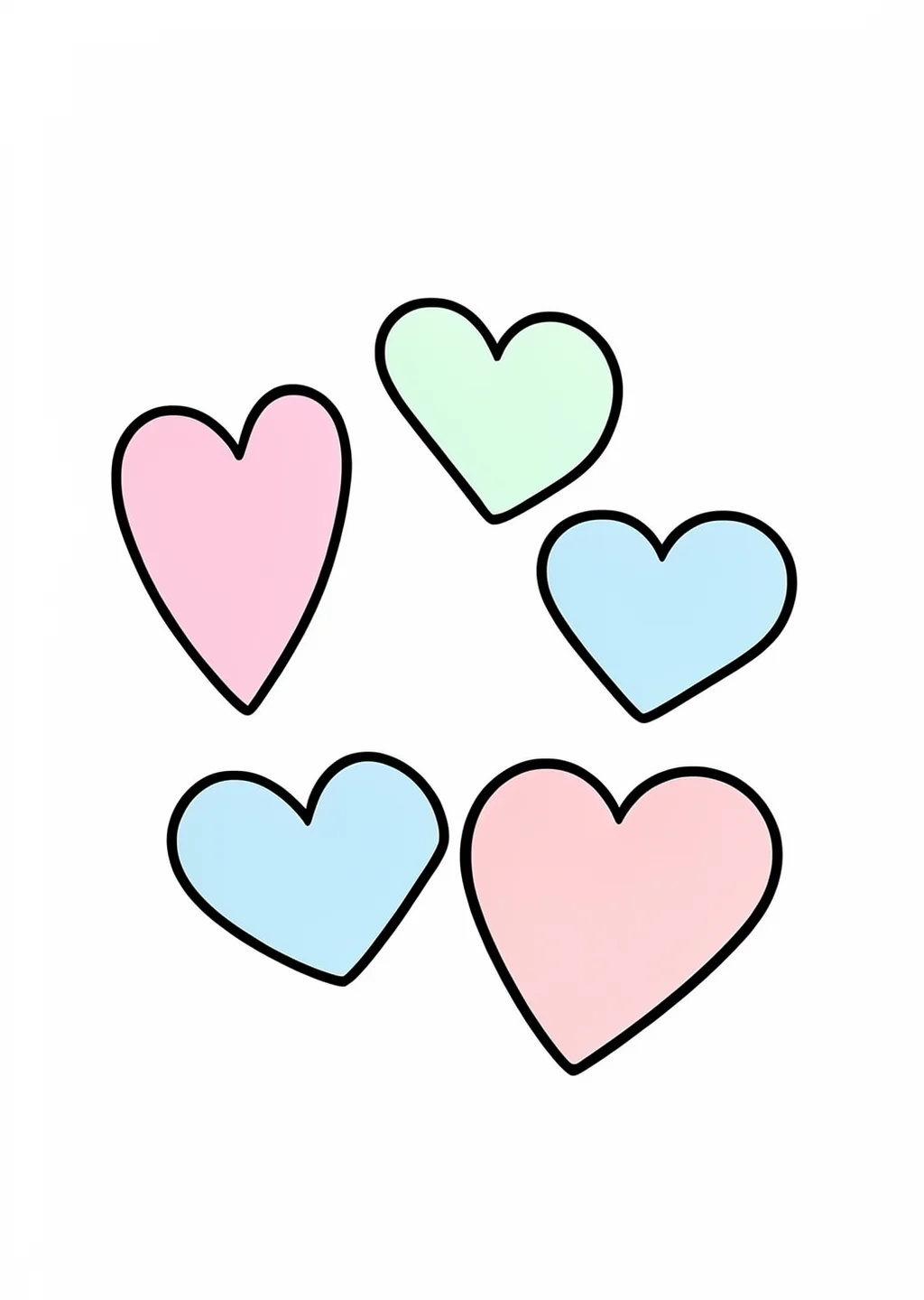 Counting 5-1 Coloring Page – colored example