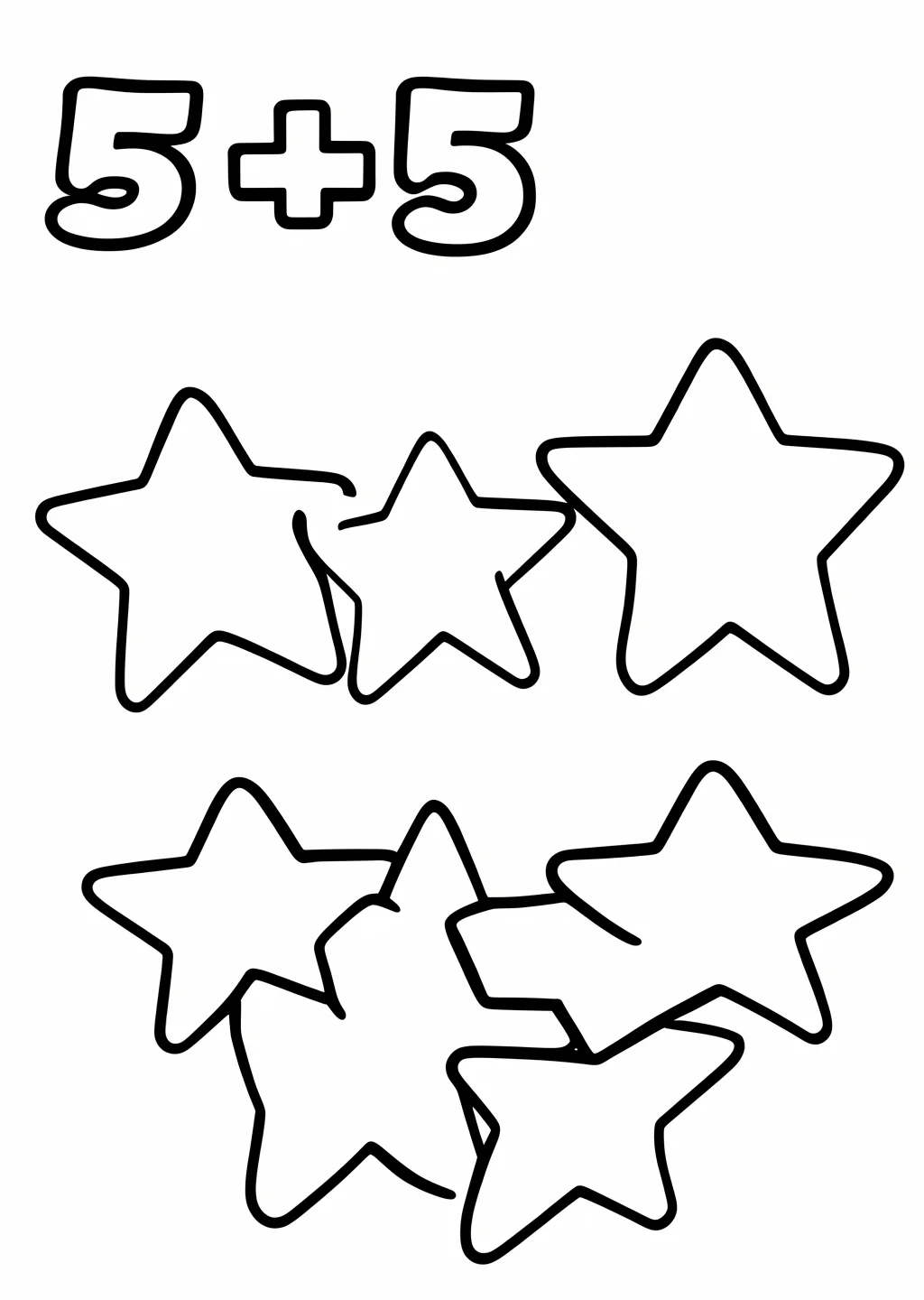 Counting 5-5 Coloring Page