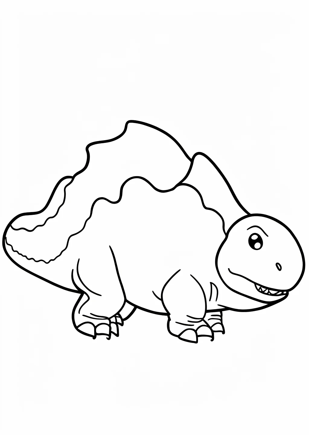 Dinosaur Ankylosaurus Coloring Page