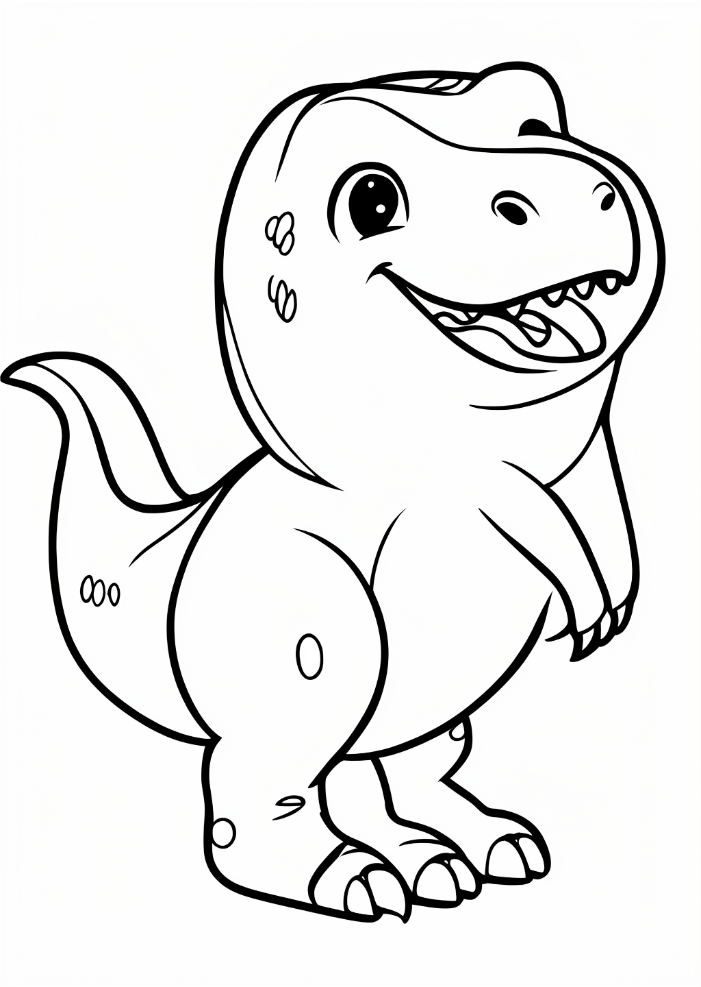 Dinosaur Coloring Page – line art