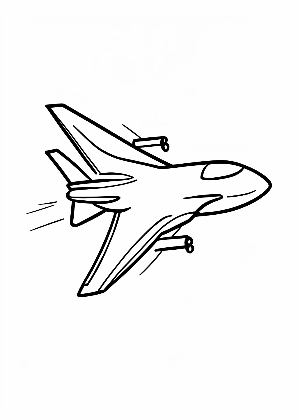 Jet Coloring Page