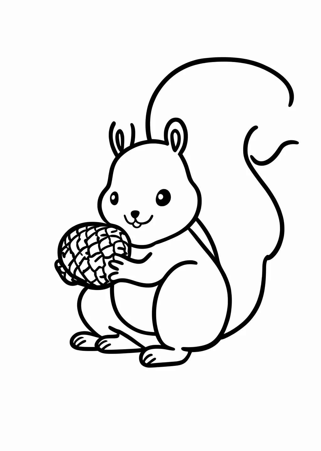 Squirrel Coloring Page