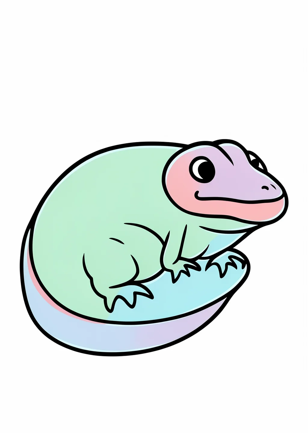 Disegno da colorare: Lizard – colored example