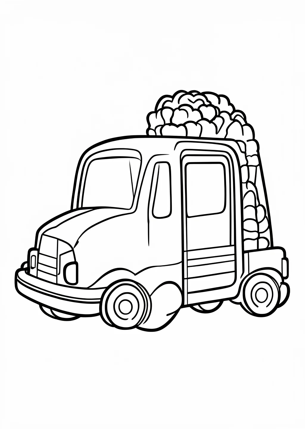 Disegno da colorare: gelato Truck