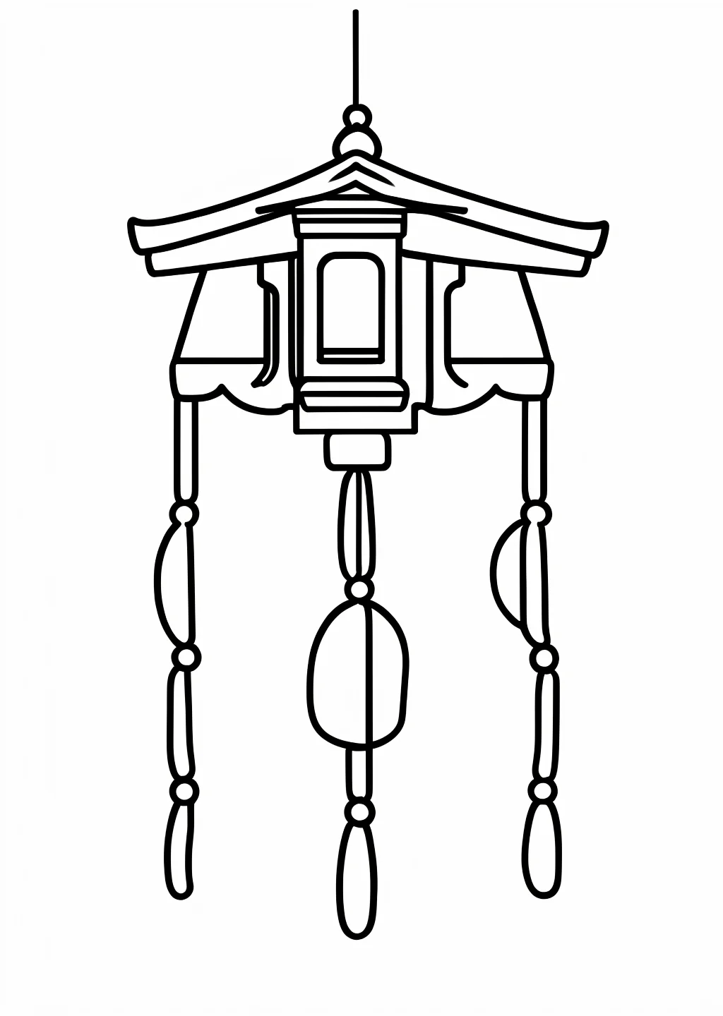 Wind Chime Coloring Page