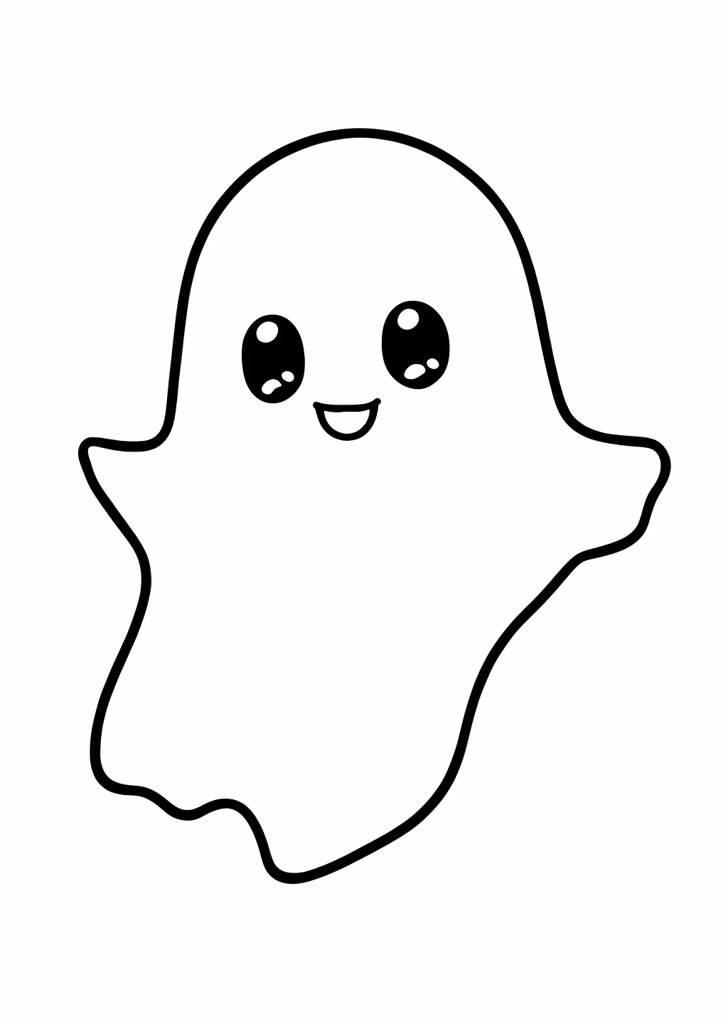 Halloween Ghost Coloring Page