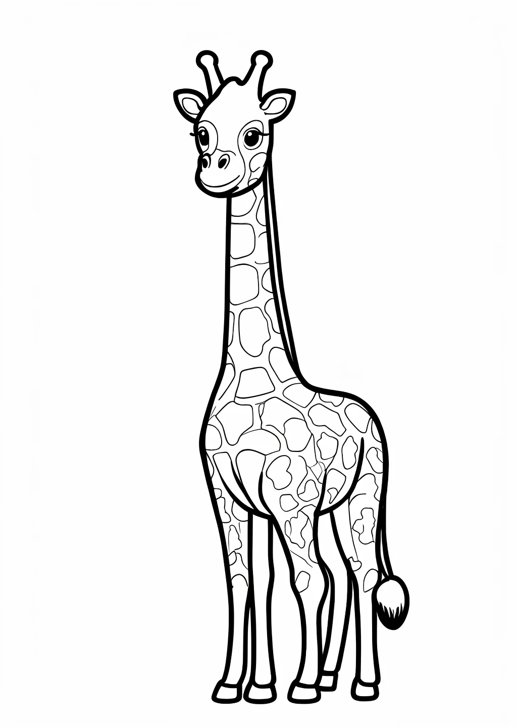 Giraffe Coloring Page