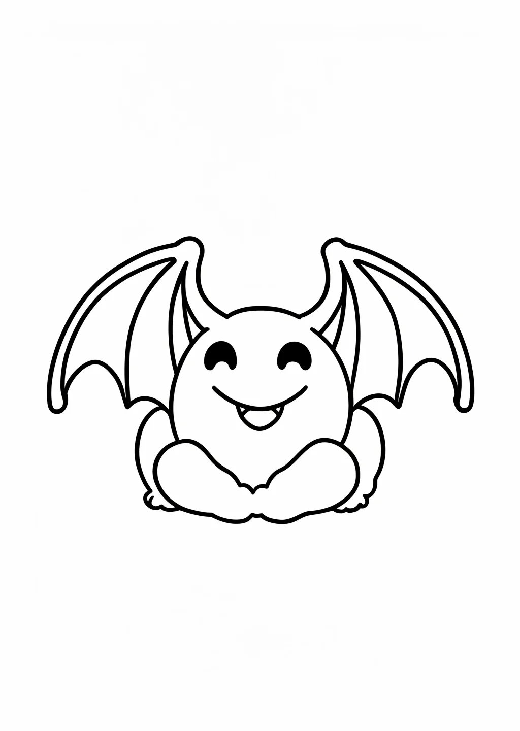 Halloween Bat Coloring Page