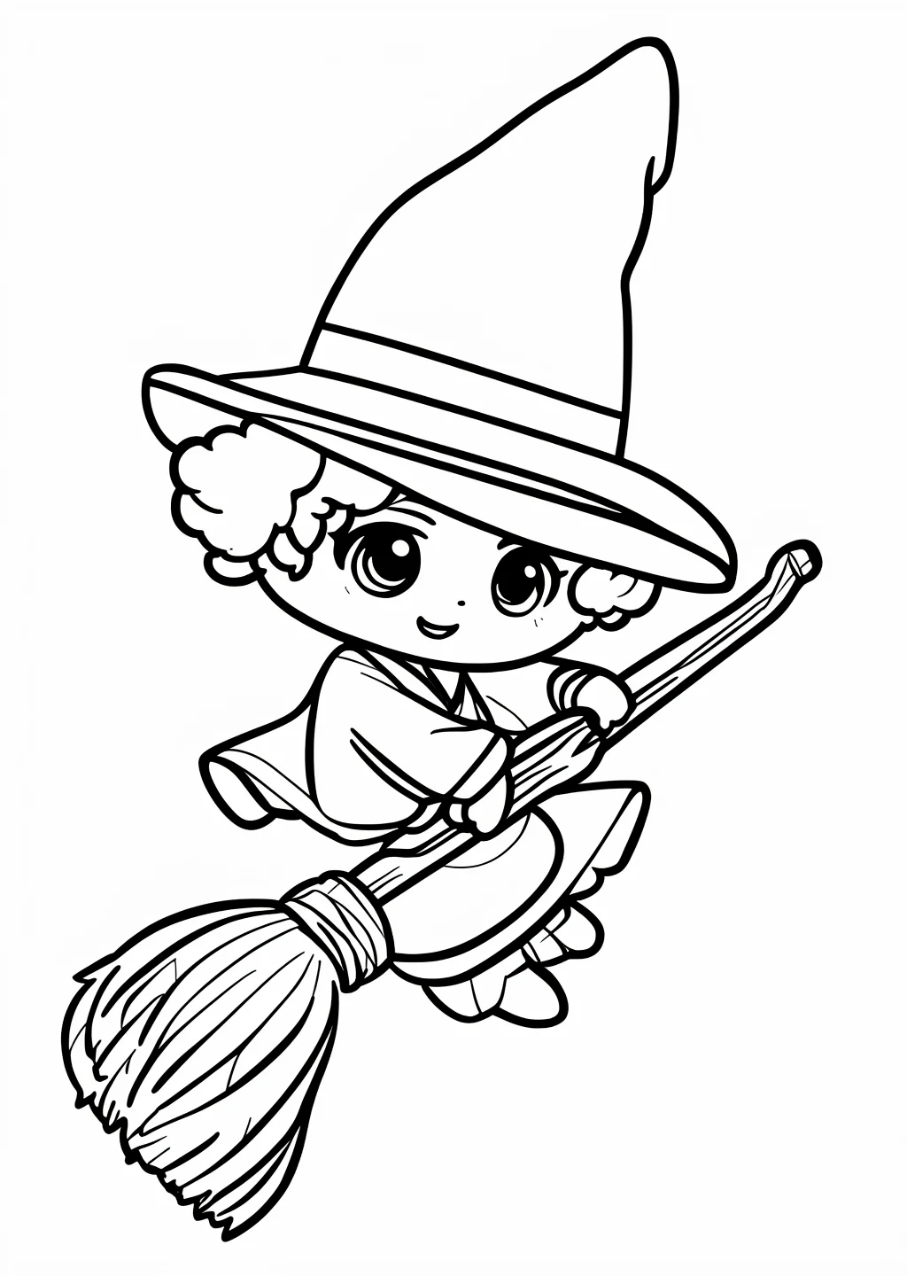 Halloween Witch Coloring Page