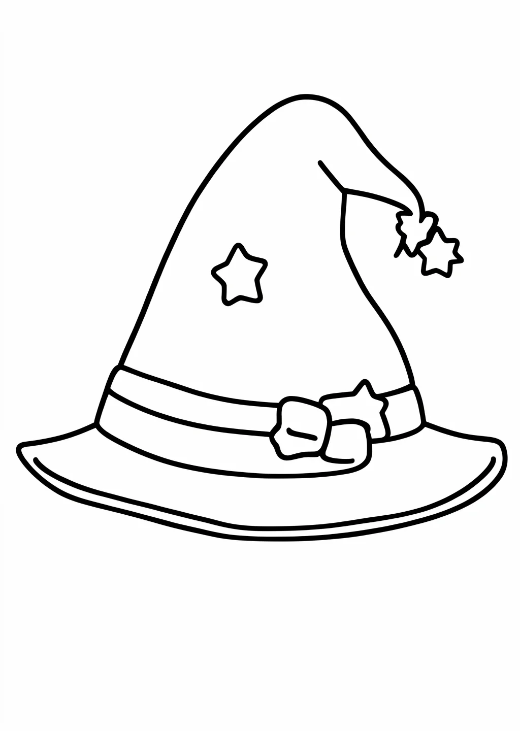 Halloween Witch Hat Coloring Page