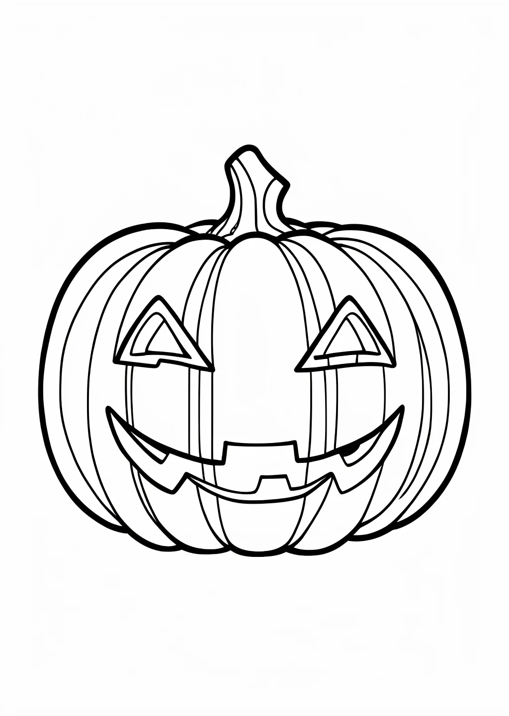 Halloween Pumpkin Coloring Page