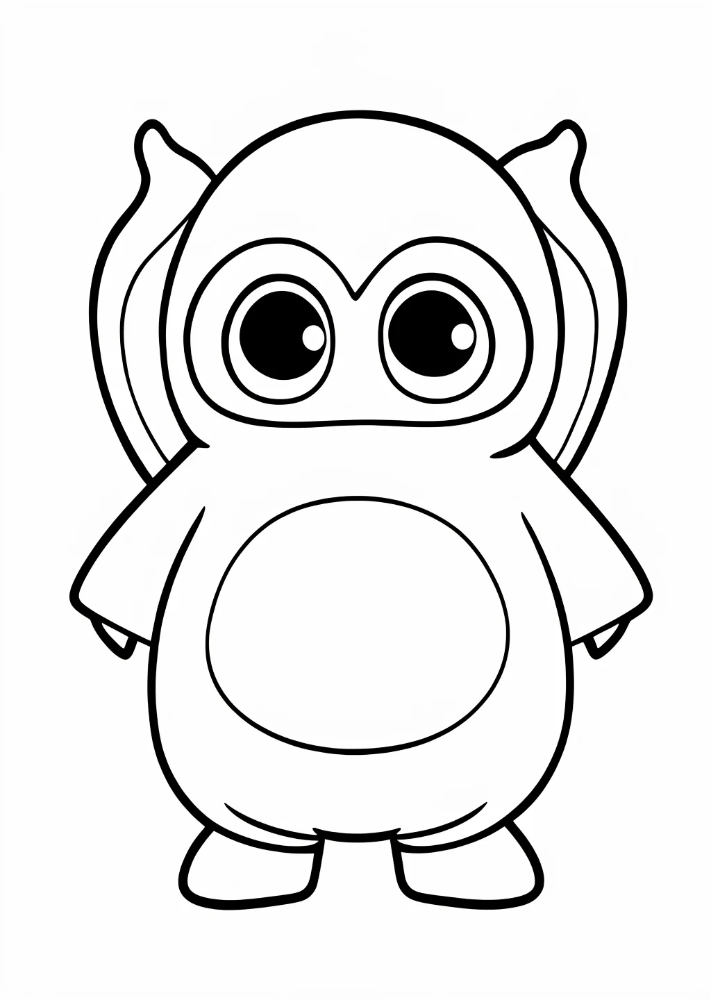 Halloween Monster Coloring Page