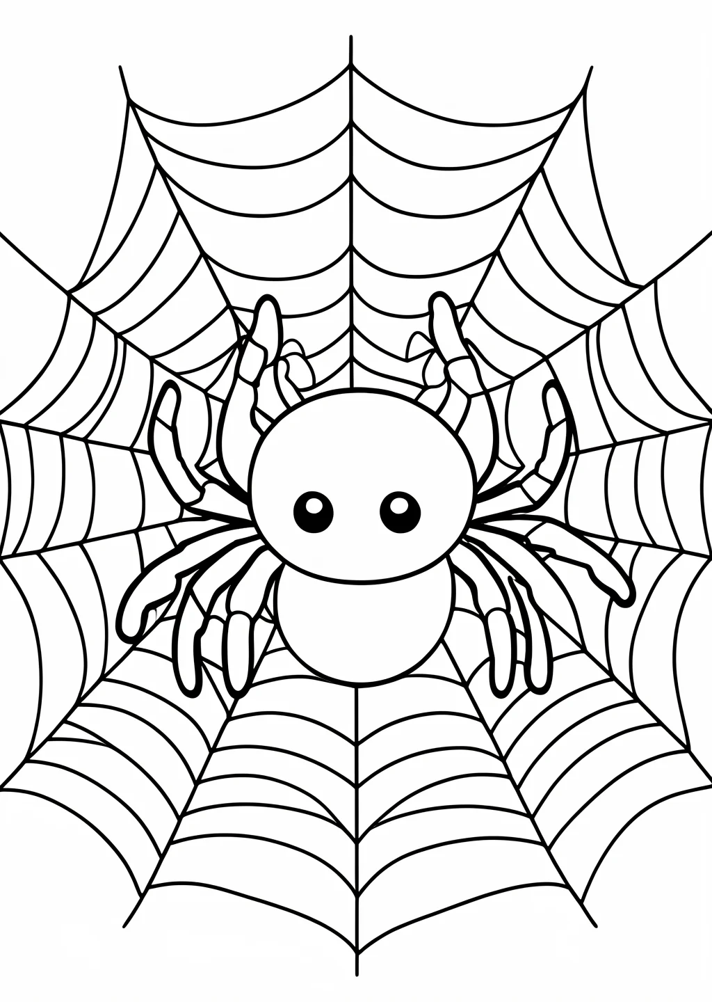 Halloween Spinne Coloring Page