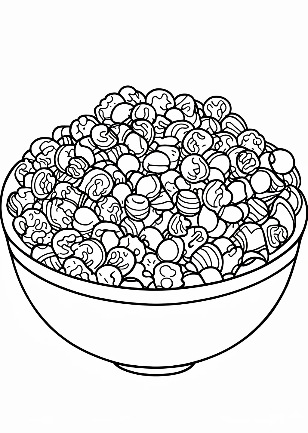 Halloween Candy Coloring Page