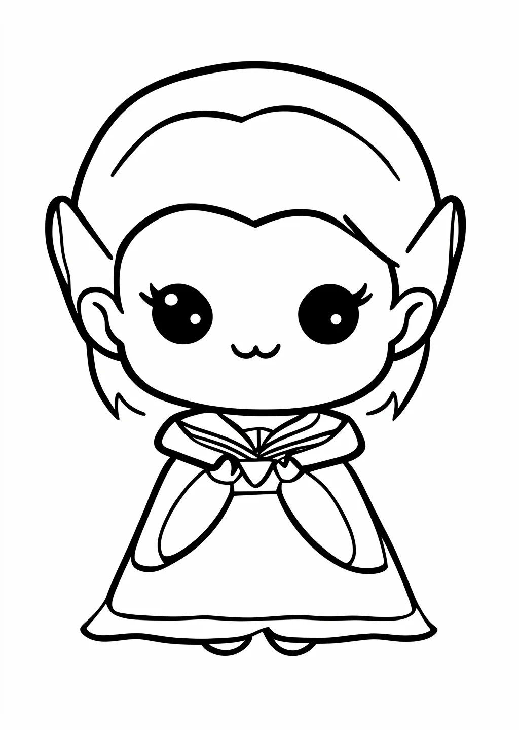 Halloween Vampire Coloring Page