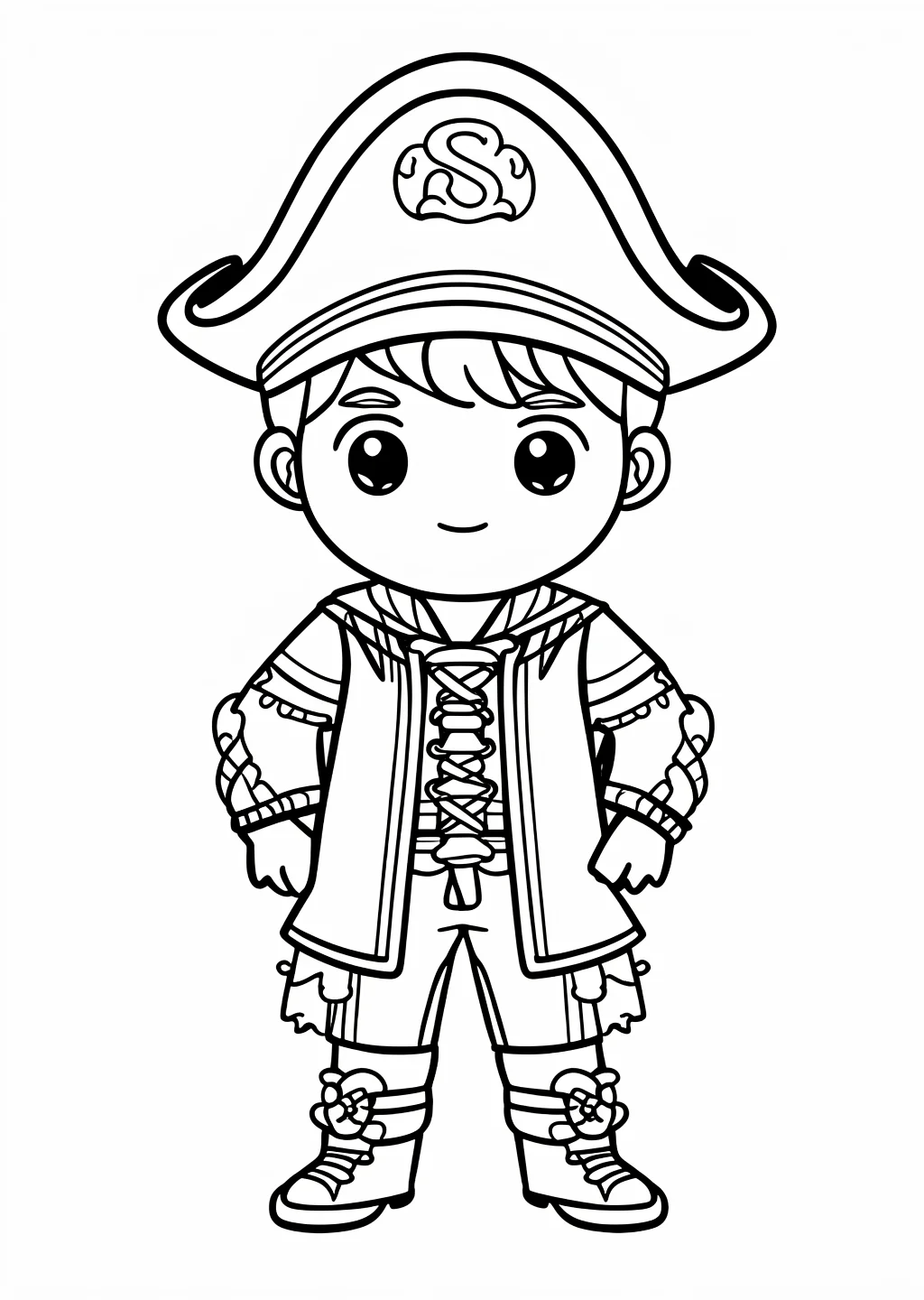 Disegno da colorare: Carnival Pirate