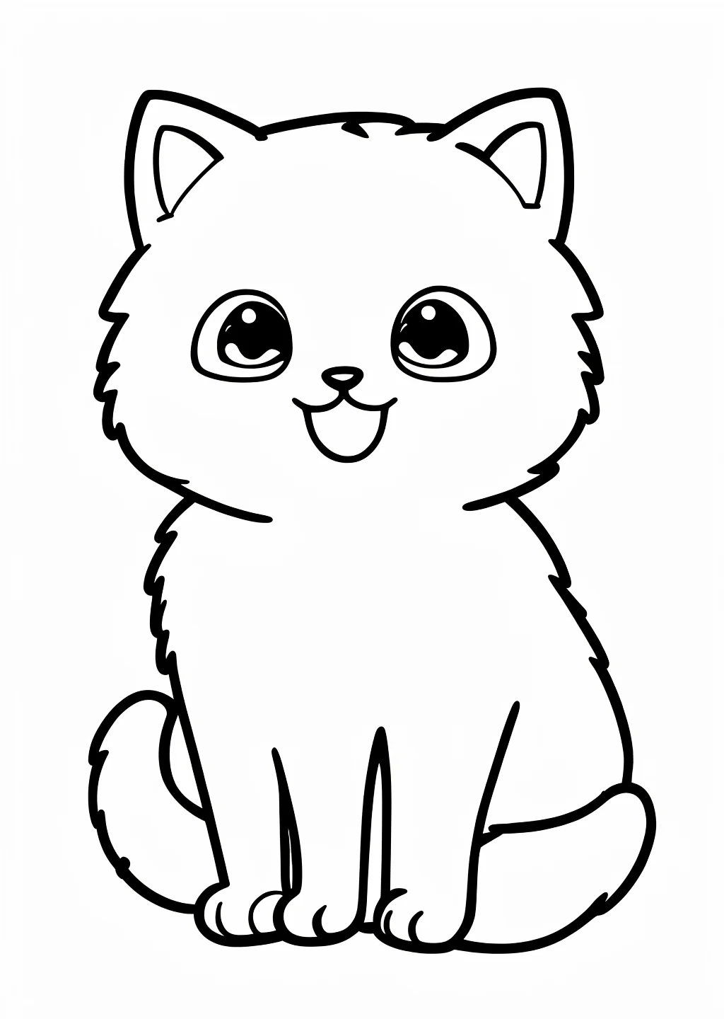 Cat Coloring Page