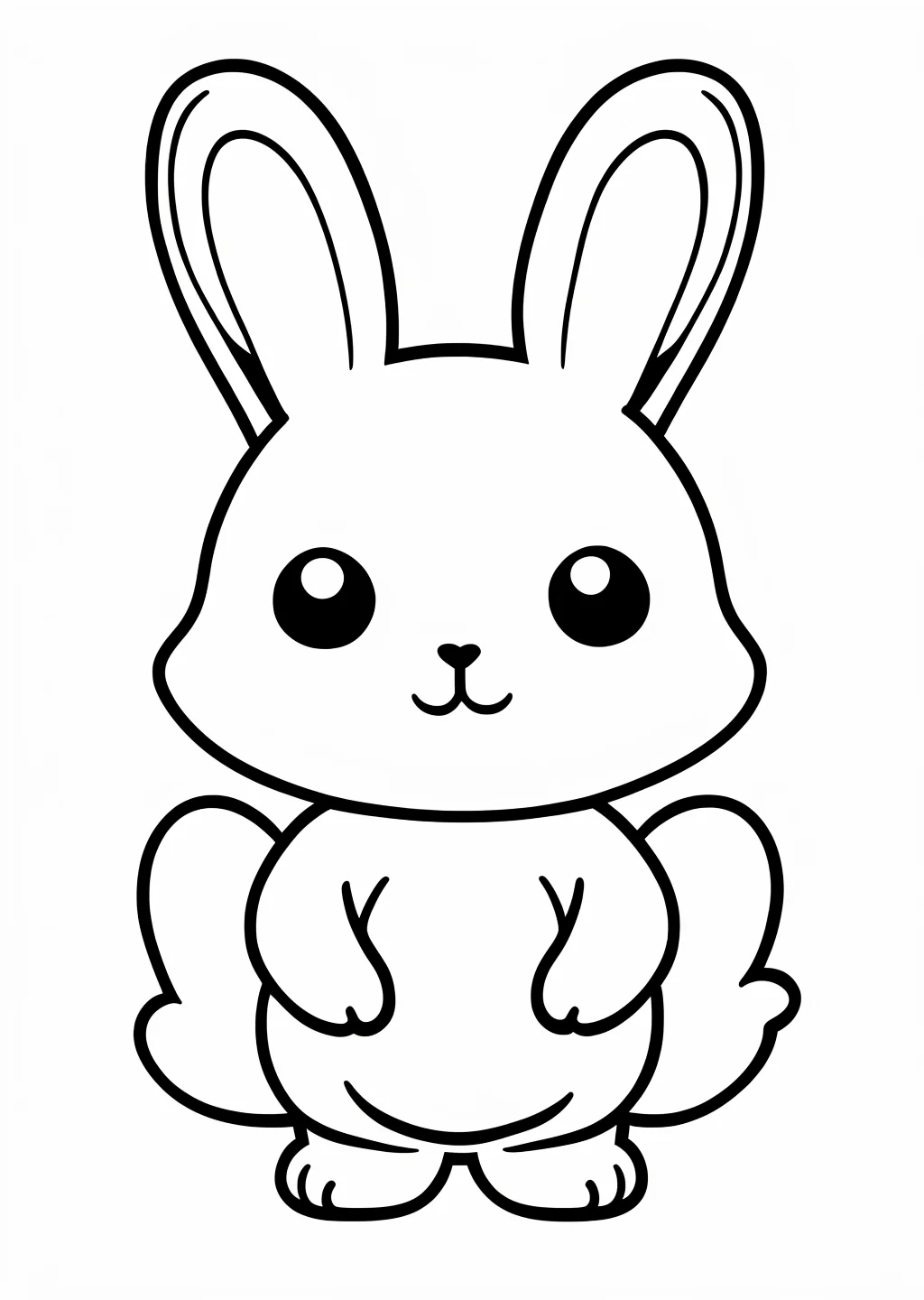 Disegno da colorare: kawaii Bunny