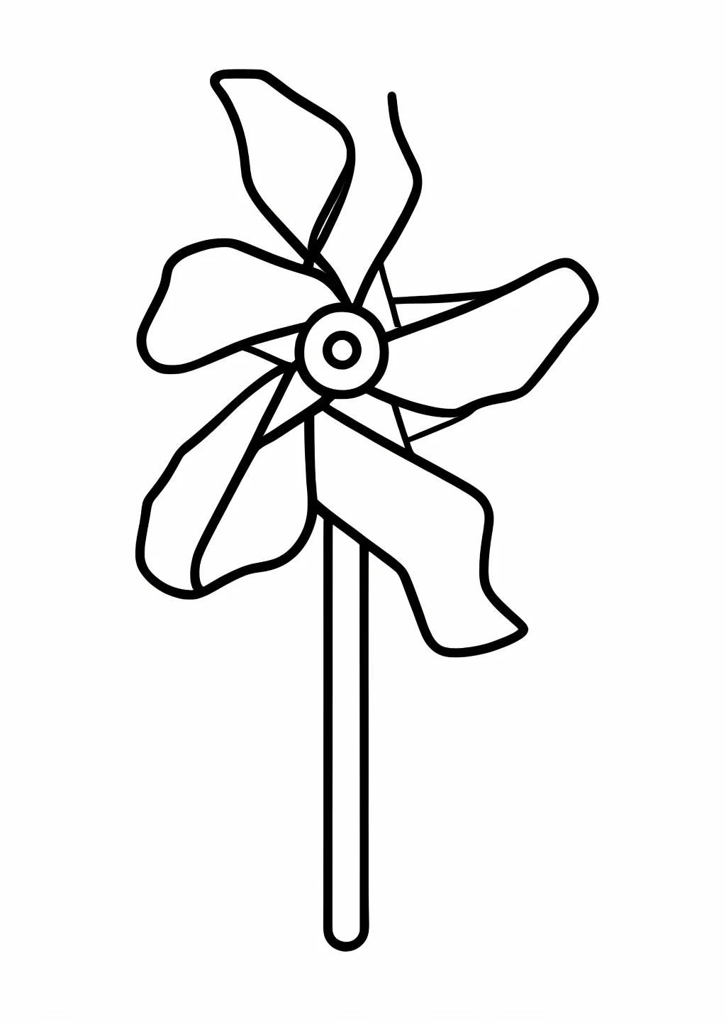 Pinwheel Coloring Page