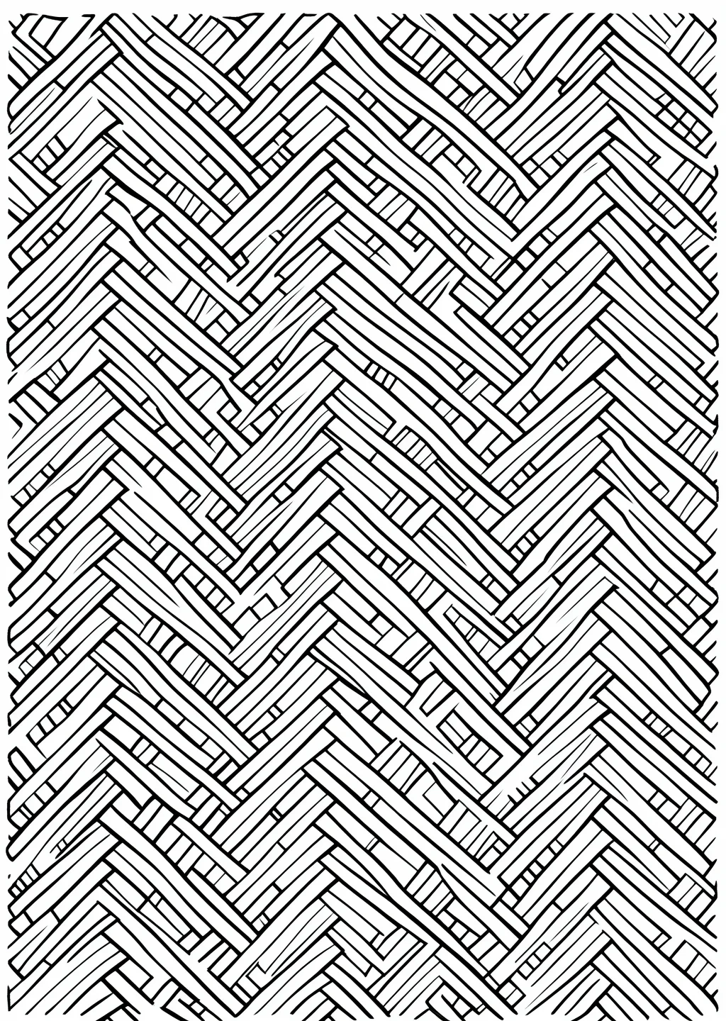 New Year Ajiro Coloring Page