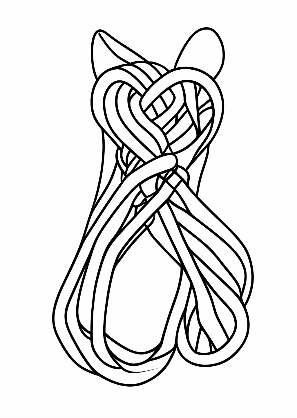 New Year Cup and Ball Coloring Page – line art