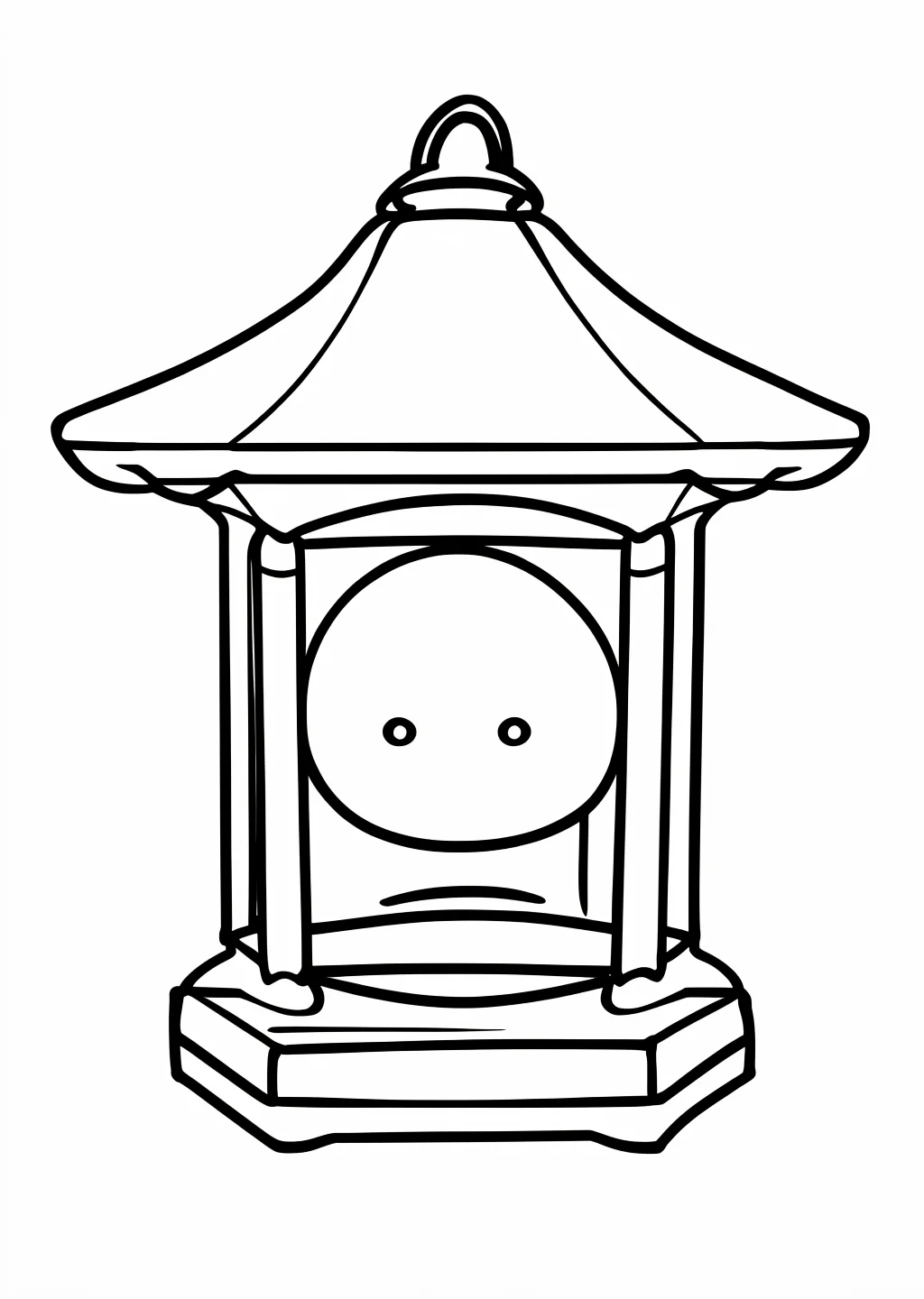 New Year Bon Festival Coloring Page