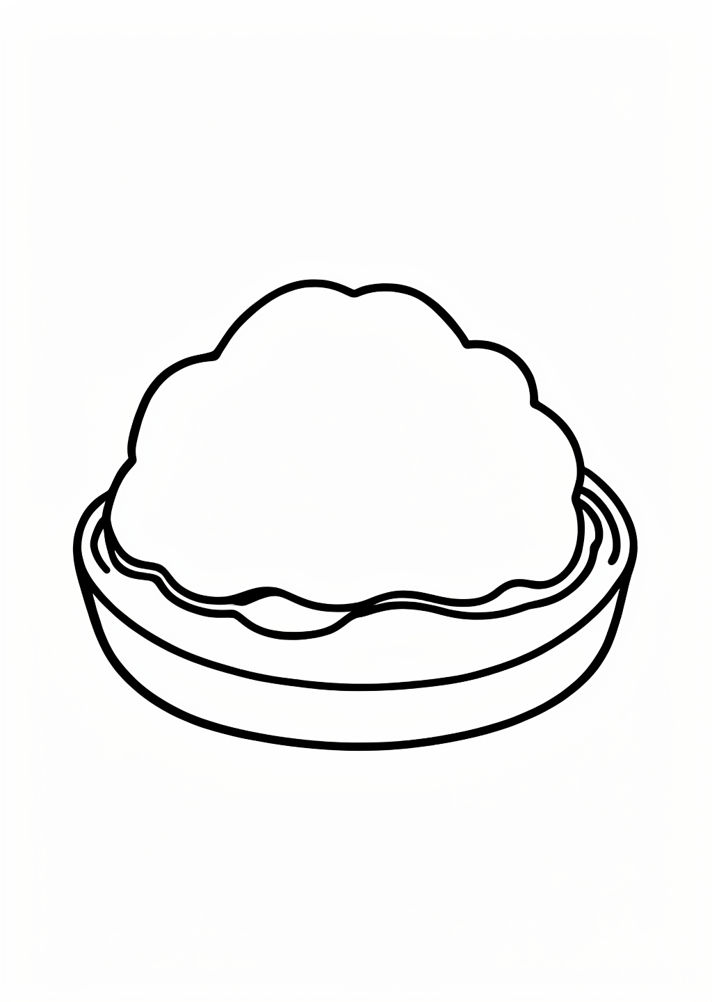 New Year Daifuku Coloring Page – line art