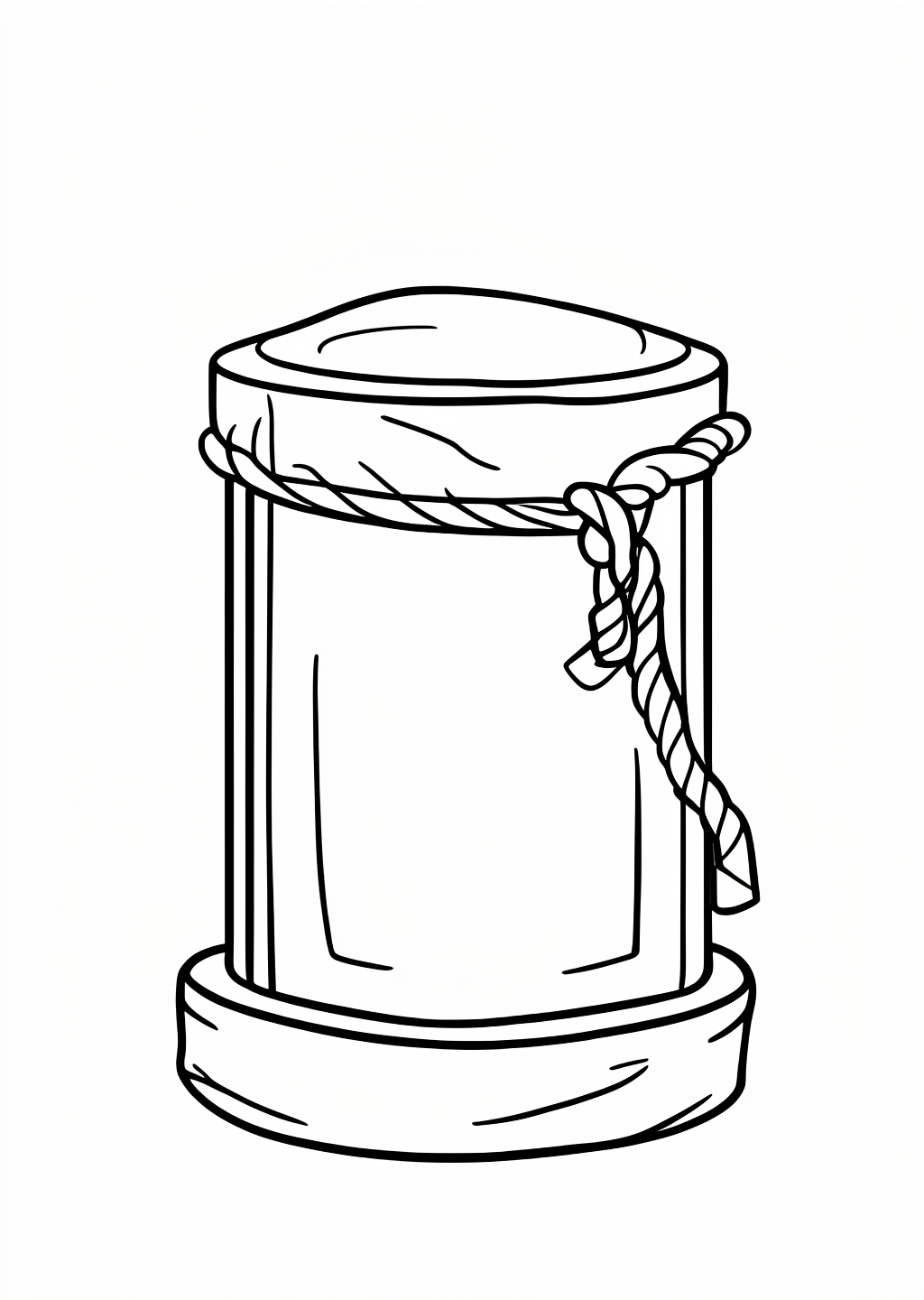 New Year Ema Coloring Page – line art