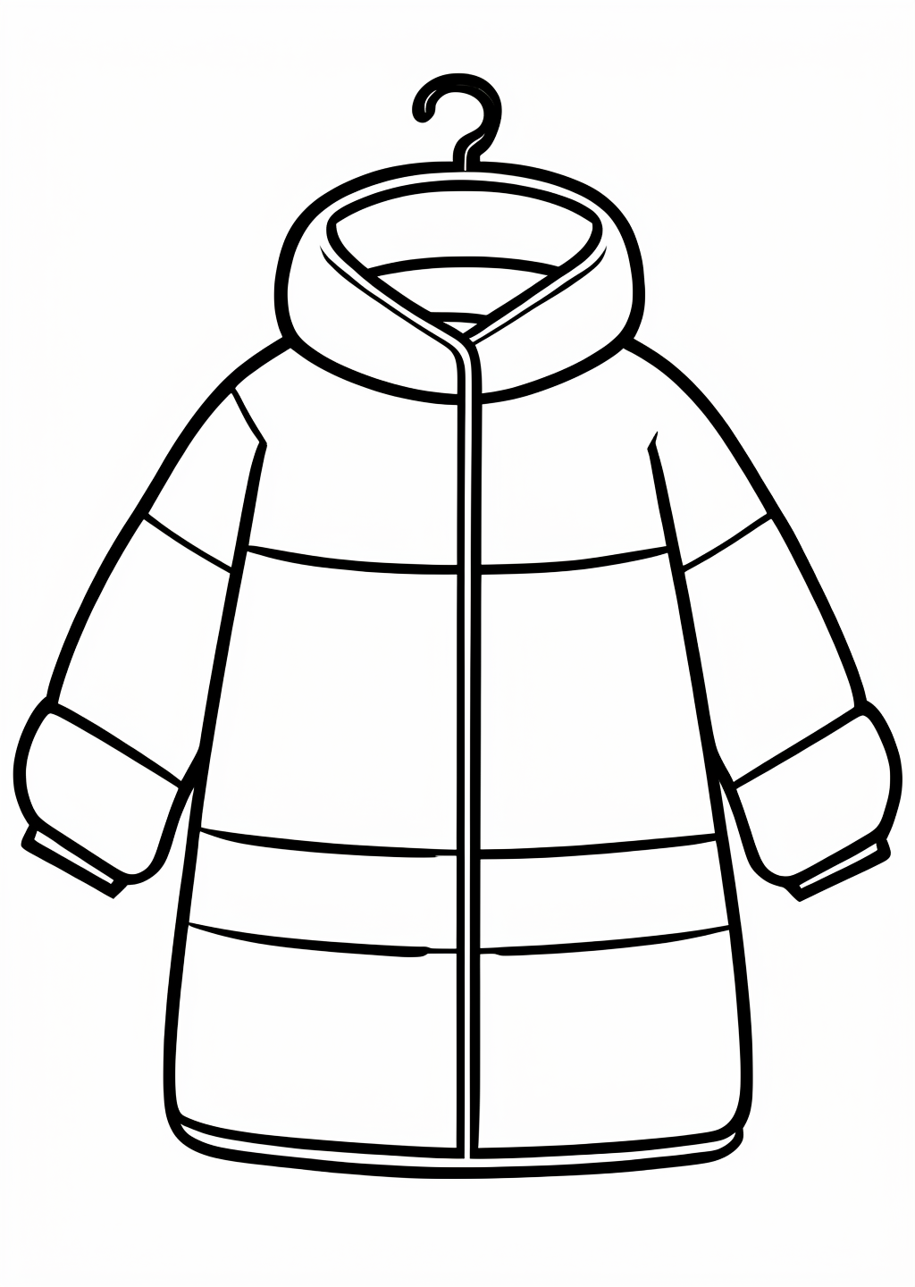 New Year Hanten Coloring Page – line art