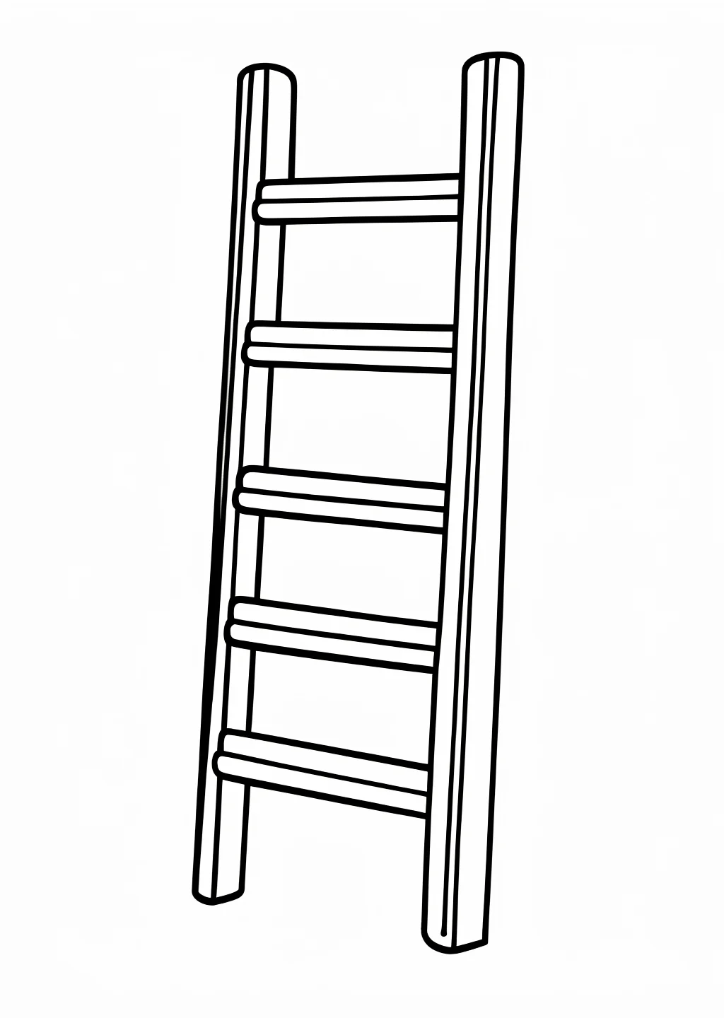 New Year Ladder Coloring Page