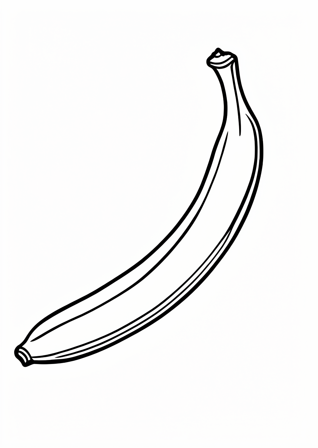 Banana Coloring Page – line art